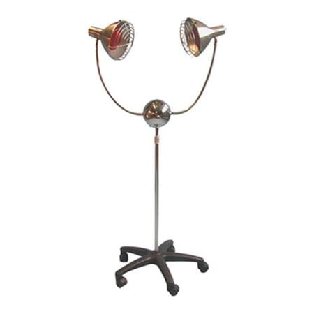 2-Head Infra-Red Lamp With Timer And Mobile Base, 350 Watt